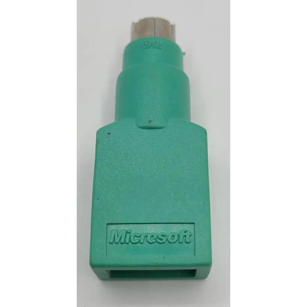 Genuine Microsoft OEM PS/2 Male To USB Female Adapter Converter Mouse Keyboard